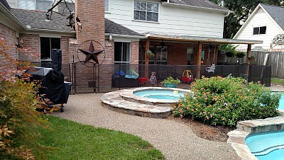 photo gallery of child safely outside fence