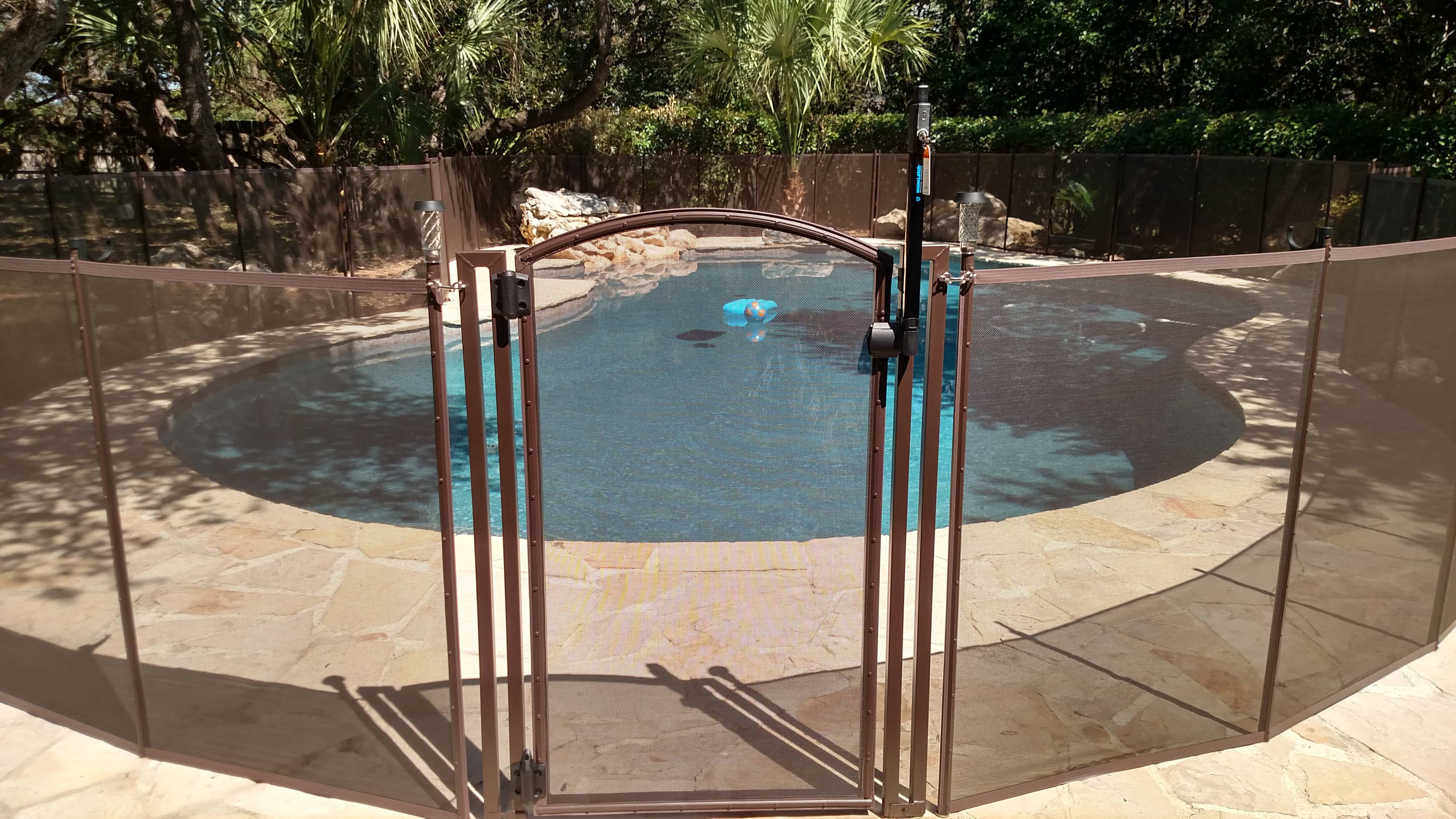 installation info on a life saver pool fence