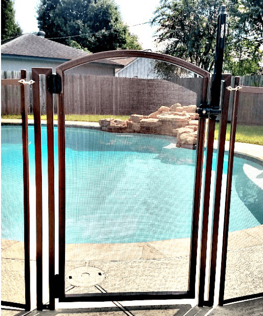 sel-closing/locking pool fence gate saves lives