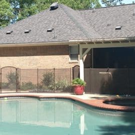 safety pool fence in the woodlands