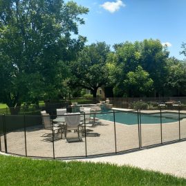 the woodlands pool fence