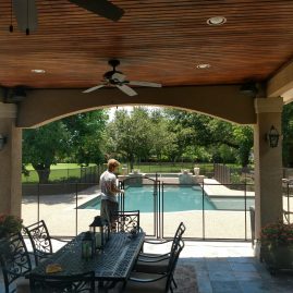 safely exiting pool fence