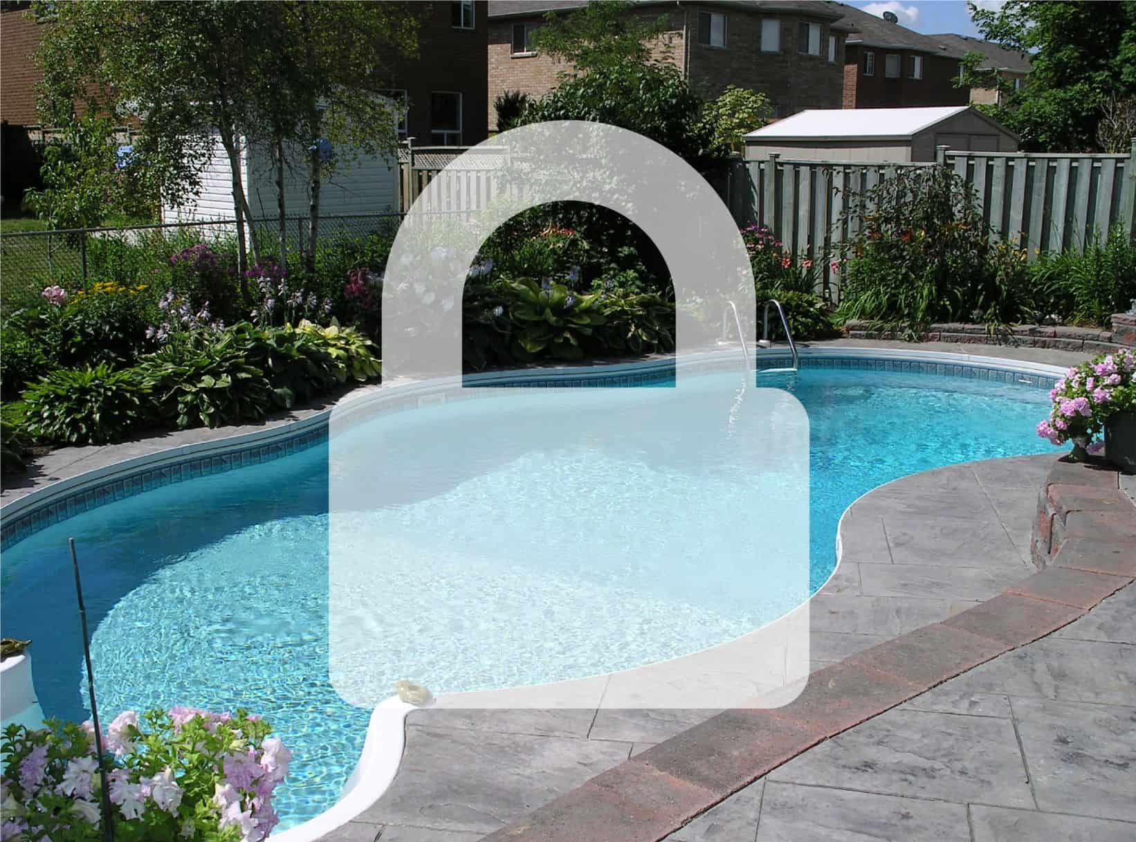 locked swimming pool fences gates