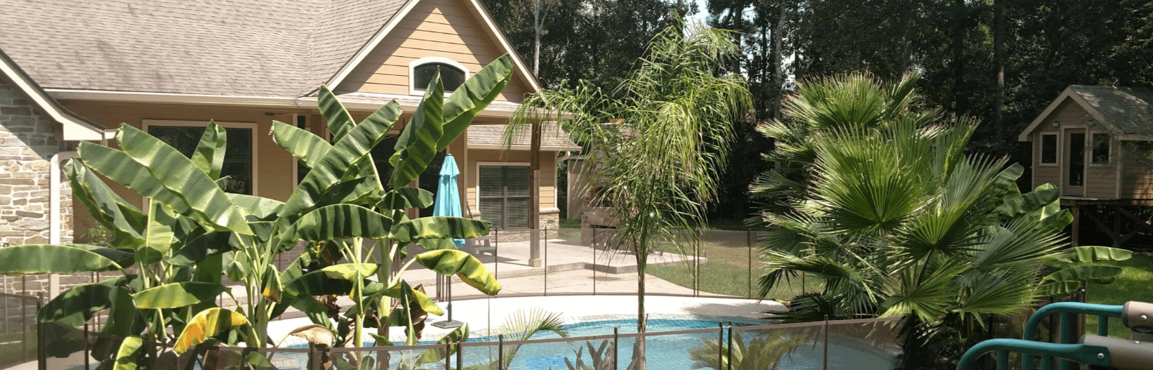 install a pool fence with landscape